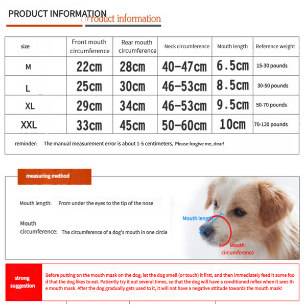 Brown Metal Basket Dog Muzzle Anti Bite & Barking L Muzzles
