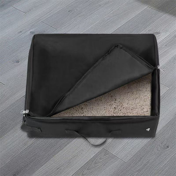 Black Foldable Box Waterproof Travel Pan For Cats Cat Litter