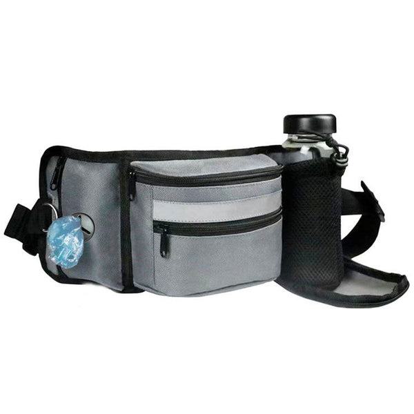 Multi Function Dog Training Belt Bag With Water Bottle Holder Grey Other Training & Obedience