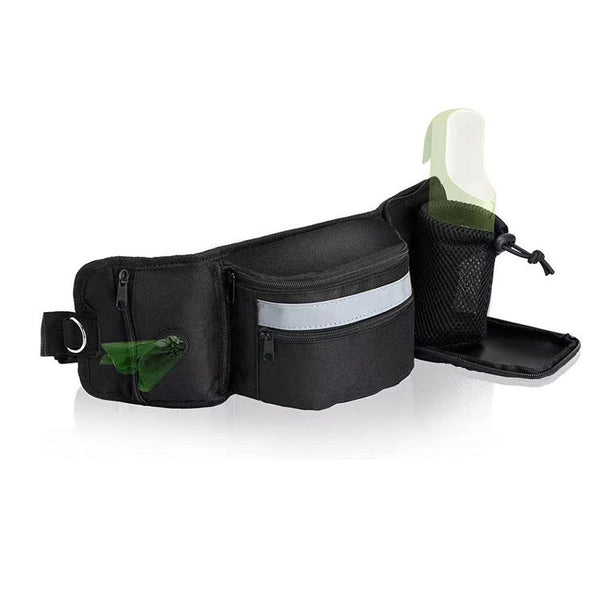 Multi Function Dog Training Belt Bag With Water Bottle Holder Black Other Training & Obedience