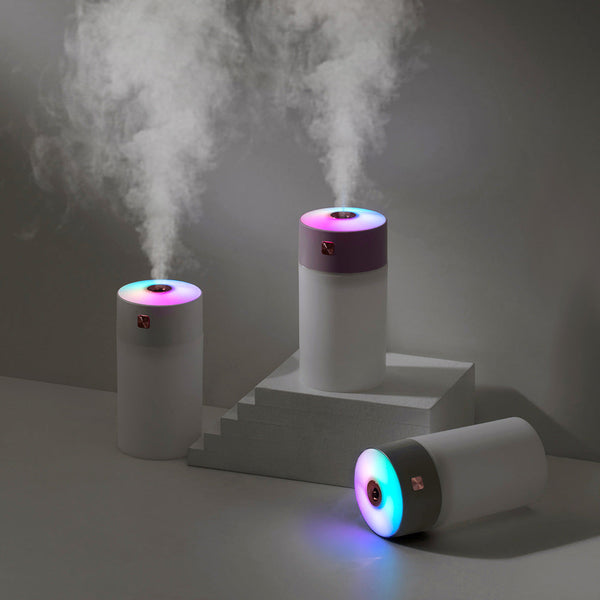 White 300Ml Usb Air Humidifier Quiet Mini For Bedroom Office Car Humidifiers