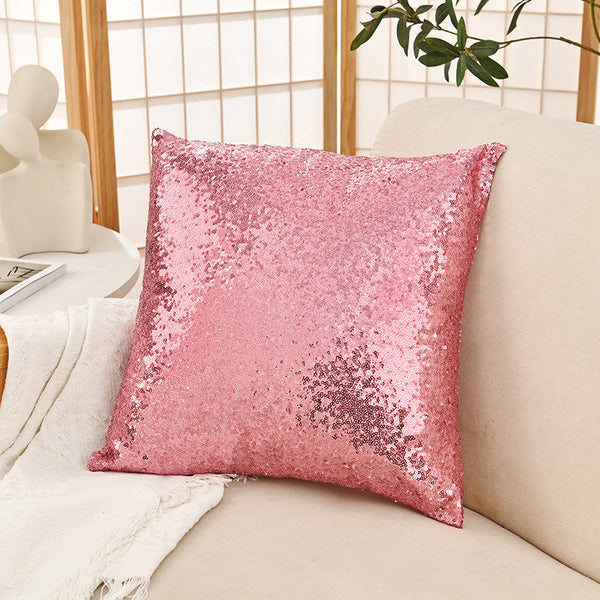 Shiny Sequin Pillowcase Single Sided Gorgeous Pillow Case Pair Size40x40cm Pillow Cases