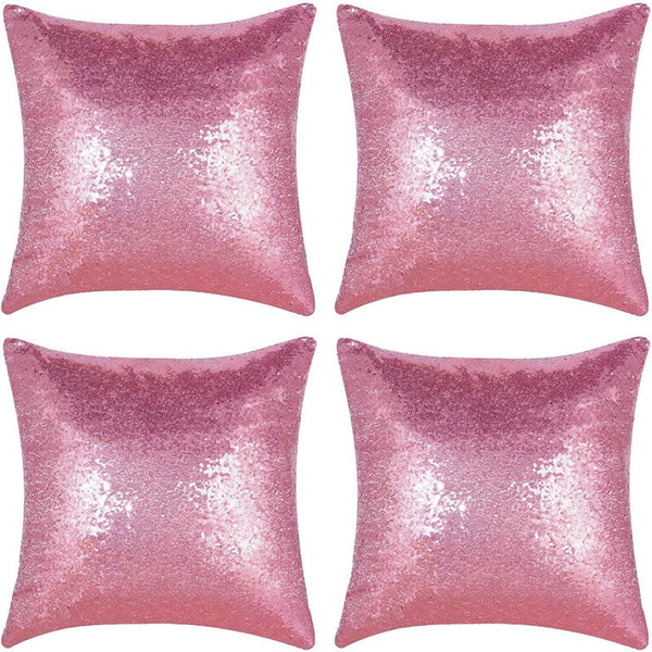 Shiny Sequin Pillowcase Single Sided Gorgeous Pillow Case Pair Size40x40cm Pillow Cases