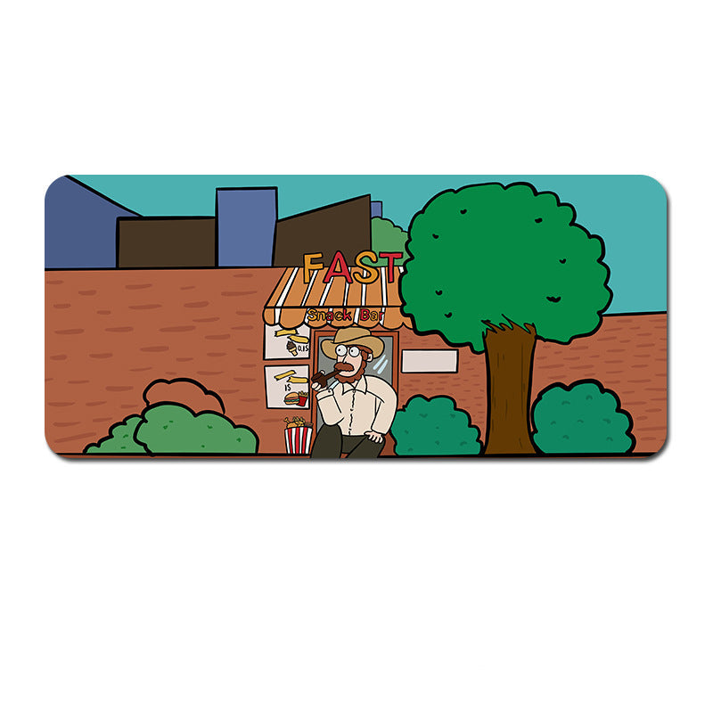 Oversized Cartoon Desk Pad 90X40x0.4Cm Mouse Mat Non Slip Base (Style 3) Desk Mats