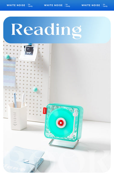 Retro Bluetooth Speaker Transparent Vinyl Design With Rgb Light Audio Docks & Mini Speakers