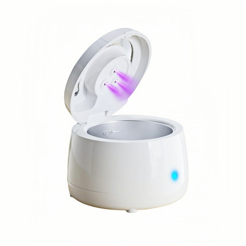 White Ultrasonic Cleaner With Uv Light For Dentures Aligners Jewellery Cleaners & Polish