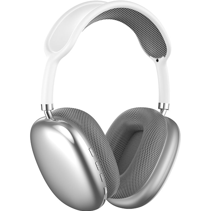 Silver Immersive 3D Audio Wireless Over Ear Comfort Type C Charging Headphones