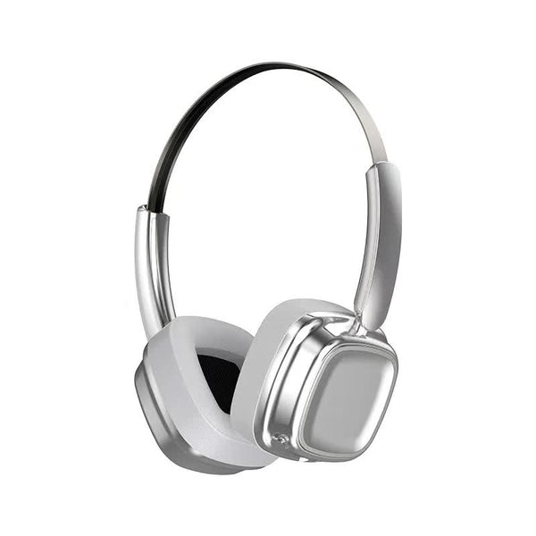 Silver And Brown Compact Retro Wireless Bluetooth Deep Bass Immersive Sound Headphones