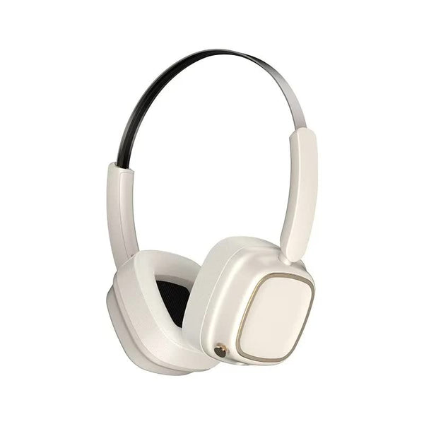 Silver And Brown Compact Retro Wireless Bluetooth Deep Bass Immersive Sound Headphones