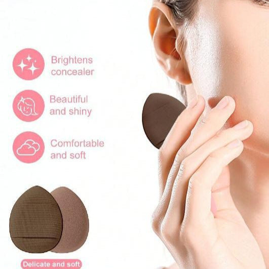 3 * Brown 20 Sets Makeup Sponge Flannel Headband Crystal Velvet Puffs Non Latex Beauty Blenders For Flawless Application Sponges Applicators & Cotton