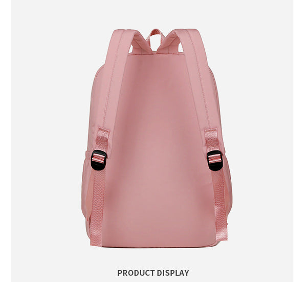 Pink Large Capacity Travel Backpack For Girls Waterproof School Bag With Detachable Pencil Case Backpacks & Bags