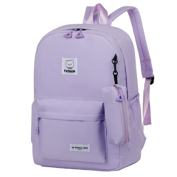 Pink Large Capacity Travel Backpack For Girls Waterproof School Bag With Detachable Pencil Case Backpacks & Bags
