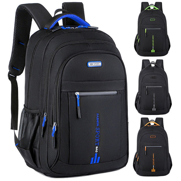 Black Large Capacity Business Backpack For Men And Women Waterproof Laptop School Bag With Breathable Design Laptop Cases & Bags