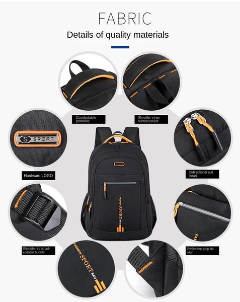 Black Large Capacity Business Backpack For Men And Women Waterproof Laptop School Bag With Breathable Design Laptop Cases & Bags