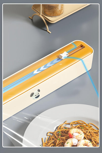 Elosung Bidirectional Cling Film Cutter Dispenser Reusable For Foil Parchment 36Cm Beige And Yellow Other Kitchen Gadgets