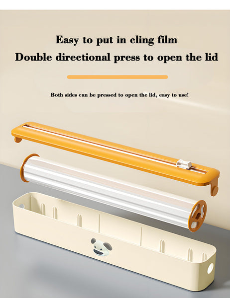 Elosung Bidirectional Cling Film Cutter Reusable Wrap Dispenser Set 2 Pcs Other Kitchen Gadgets