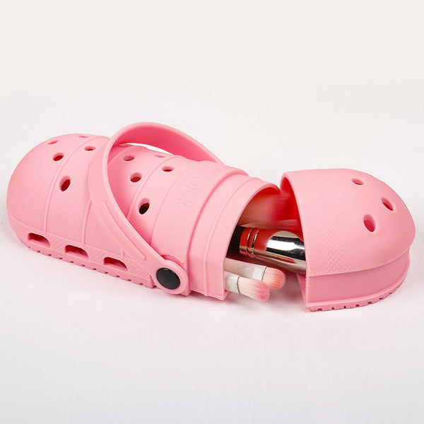 2 Pcs Makeup Brush Holder Silicone Cosmetic Organizer With 21 Slots Washable 20X8x5cm 170G Makeup Bags & Cases