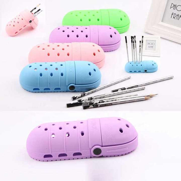 2 Pcs Makeup Brush Holder Silicone Cosmetic Organizer With 21 Slots Washable 20X8x5cm 170G Makeup Bags & Cases