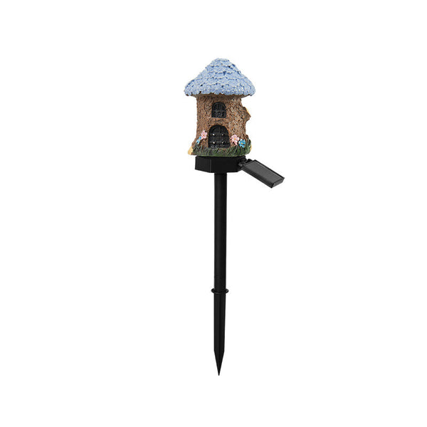 Style 4 Brown And Blue Solar Resin Garden Stake Light Outdoor Landscape For Yard Patio Decor Garden & Patio Torches