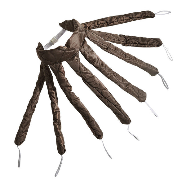 Brown Heatless Octopus Hair Curlers 2 Pack 50Cm Soft Fabric Curling Rods For Effortless Damage Free Curls Rollers & Curlers