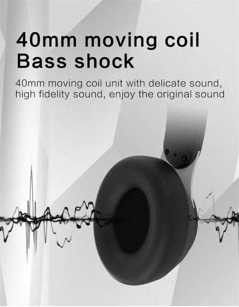 Dark Green Wireless Bluetooth With Noise Reduction Heavy Bass Long Battery Life Tf Card Support Headphones