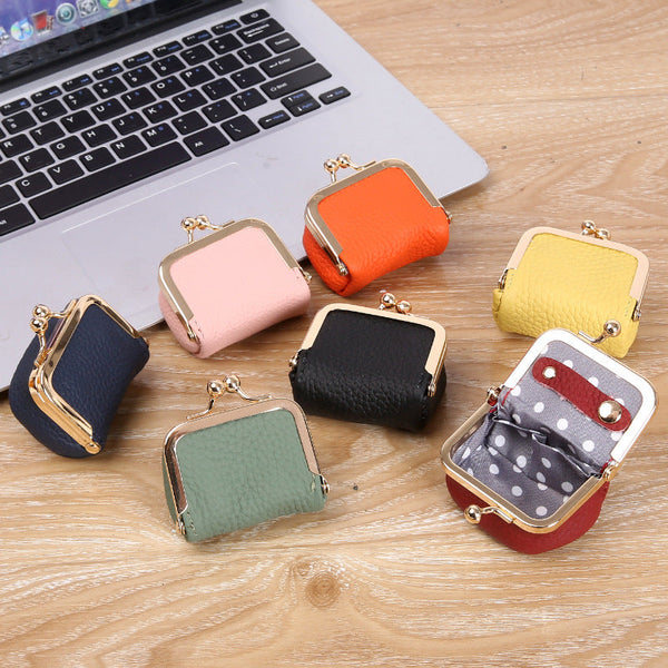 Veile Studios Navy Blue Mini Jewelry Pouch Compact Pu Leather Coin Purse For Earrings Rings And Necklaces 6.5X5x3.5Cm Jewellery Holders & Organisers