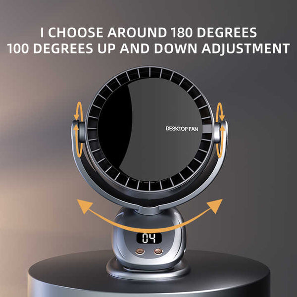 White Bladeless Clip Fan With Usb Charging 180 Degree Oscillating Lightweight And Quiet For Desk Camping Outdoor Use Portable Fans