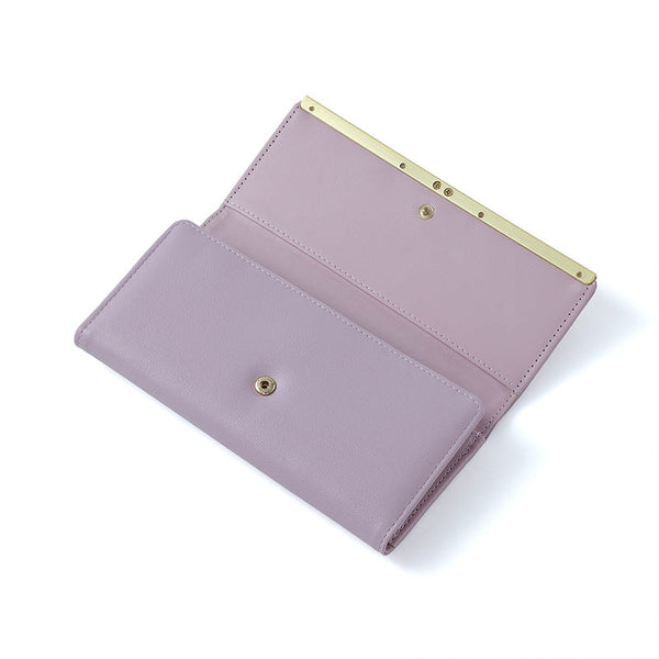 Yellow Elegant Women's Long Wallet Clutch Purse With Zip Coin Pocket And Card Slots Wallets