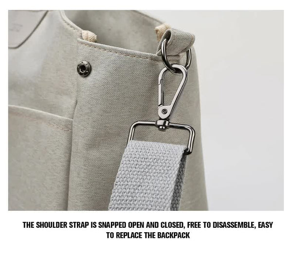 Size Small Grey Stylish Multi Function Diaper Bag Insulated Tote With Shoulder Strap For Little One Essentials Nappy Bags