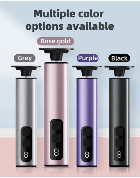 Purple Rechargeable Electric Foot File 9 Speed Settings Callus Remover For Smooth Feet Electric Files & Tools