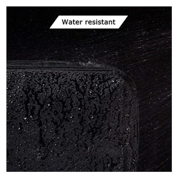 Black Stylish Waterproof Travel Toiletry Bag Organizer Large Capacity Shaving Kit & Makeup Case(Makeup Is A Prop For Shooting And Not Included) Makeup