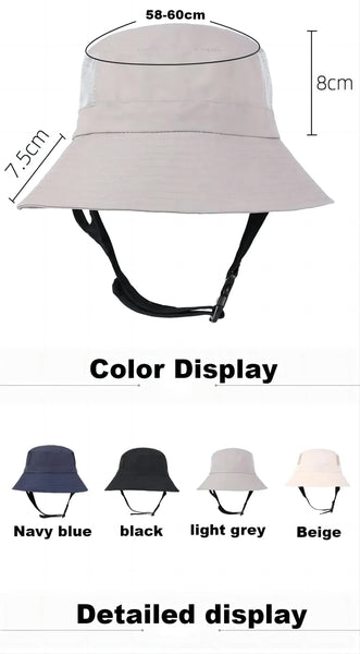 Black Uv50+ Sun Protection Bucket Hat Waterproof Quick Dry Foldable Outdoor Fishing For Men And Women Hats & Headwear