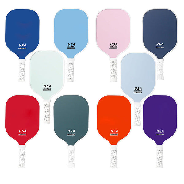 Orange Fiberglass Pickleball Paddle Set 2 Minimalist Paddles 4 Balls And Carry Bag For Outdoor Play Boat Paddles