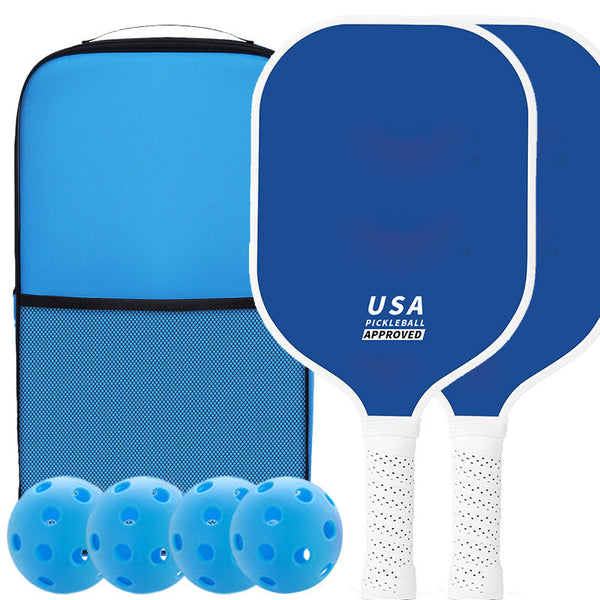 Orange Fiberglass Pickleball Paddle Set 2 Minimalist Paddles 4 Balls And Carry Bag For Outdoor Play Boat Paddles