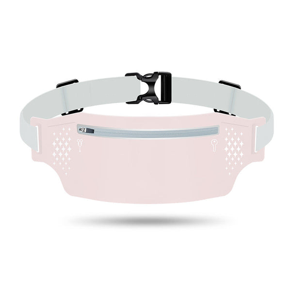 2 Pcs Pink Lightweight Women's Running Waist Bag Splash Proof Fitness Belt With Stretchable Phone Storage Waist Packs & Bags