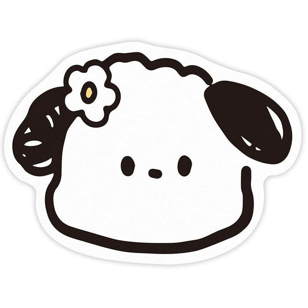 2 Pcs Style 7 White And Black Puppy Pattern Cartoon Pet Feeding Mat For Cats & Dogs Absorbent Diatom Mud Splash Proof Easy To Clean Dog Feeding Mats