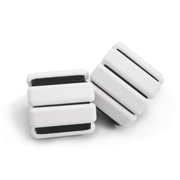 Black Silicone 2Lb Pair (900G) | Comfortable Fitness Resistance Bands For Workout Running Training Wrist & Ankle Weights