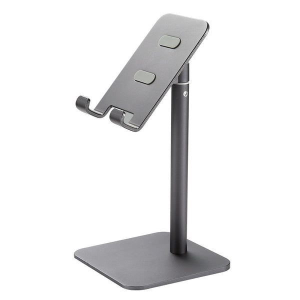 Silver Aluminum Alloy Phone And Tablet Stand Telescopic Desktop Holder For Live Streaming Hands Free Use Mounts Stands & Holders