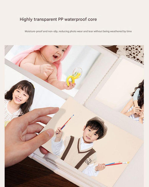 Cover 3 Colorful 7 Inch 100 Photo Cartoon Cat Album Large Capacity Family Storage Book With Suede And Crystal Photo Albums & Boxes