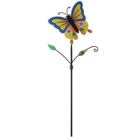 Colorful Butterfly Pattern Charming Metal Garden Stakes | Welcome Yard & Lawn Decor Lawn Stakes