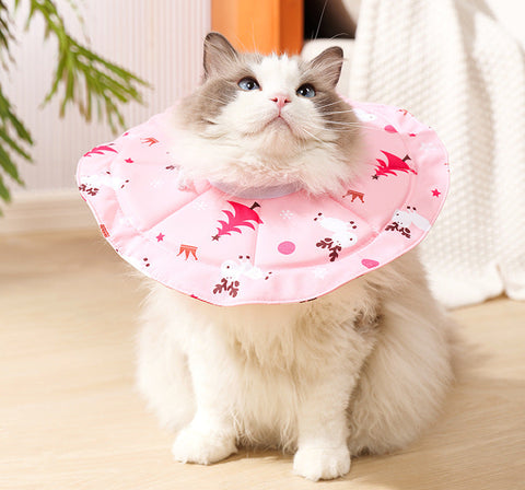 2 Pcs Size Pink Comfortable Pet Recovery Collar | Waterproof Anti Lick For Cats & Dogs Dog Collars