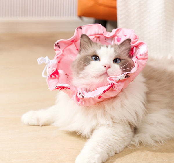 2 Pcs Size Pink Comfortable Pet Recovery Collar | Waterproof Anti Lick For Cats & Dogs Dog Collars