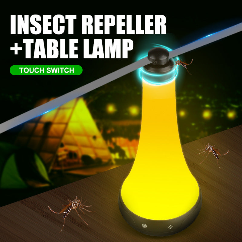 Multifunctional Fly Repeller Fan With Led Light Rechargeable Outdoor Hanging Mosquito Repellent Ultrasonic Pest Repellers