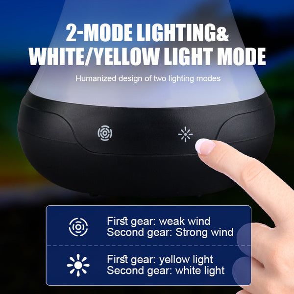Multifunctional Fly Repeller Fan With Led Light Rechargeable Outdoor Hanging Mosquito Repellent Ultrasonic Pest Repellers