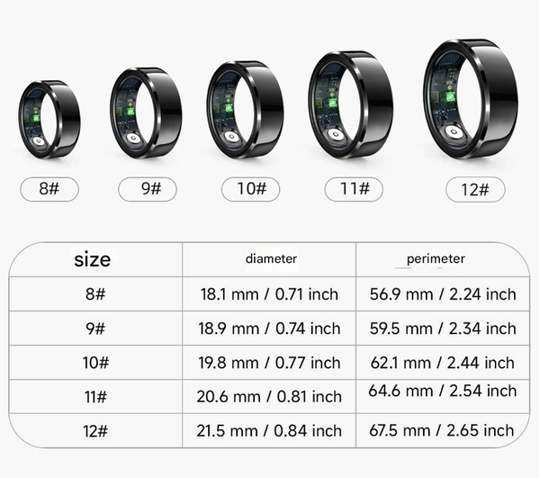 Rose Gold Round 0.77Inch Smart Ring With Heart Rate And Sleep Tracking Ip68 Waterproof Fitness Tracker Step Counter Activity Trackers