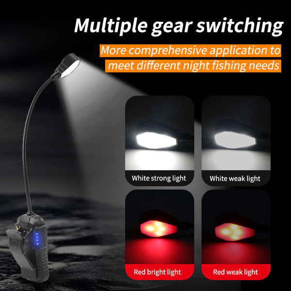 Led Sensor Clip On Book Light Usb Rechargeable Multifunctional For Reading And Fishing Reading Lights