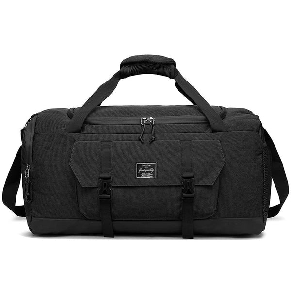Black Dry Wet Separation Gym Bag Yoga Fitness Travel Duffel Shoe Compartment Gym Bags