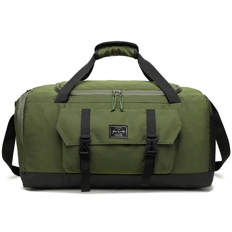 Green Dry Wet Separation Gym Bag Yoga Fitness Travel Duffel With Shoe Compartment Gym Bags