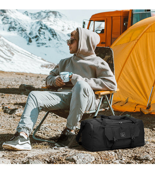 Grey Dry Wet Separation Gym Bag Yoga Fitness Travel Duffel With Shoe Compartment Gym Bags