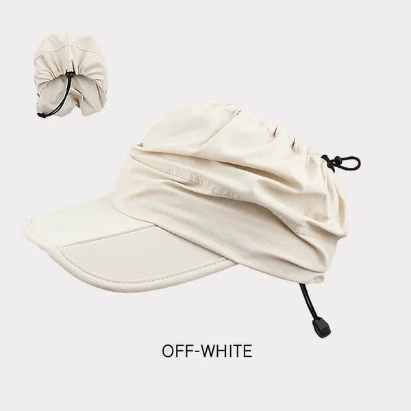Beige Summer Outdoor Quick Dry Sun Hat Foldable Visor Cap Uv Protection 55 58Cm Hats & Headwear